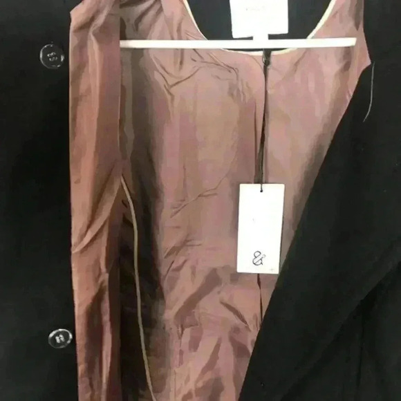 Thread & Supply Double‎ Breasted Wool Blend Coat - Picture 4 of 6